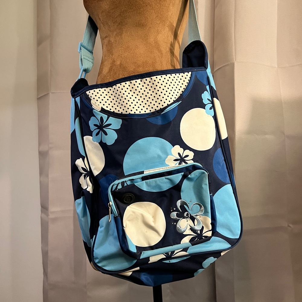 Floral Blue and White Teen's Bag